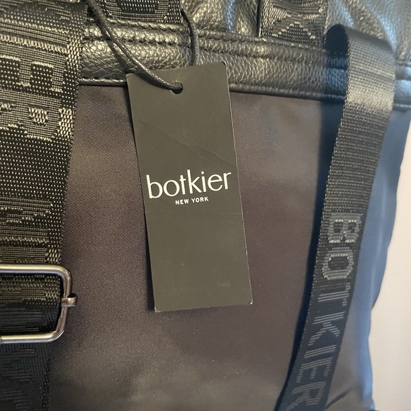 Botkier Nylon Leather Small Blackpack Shoulder Bag Purse Black NWT - Picture 4 of 13